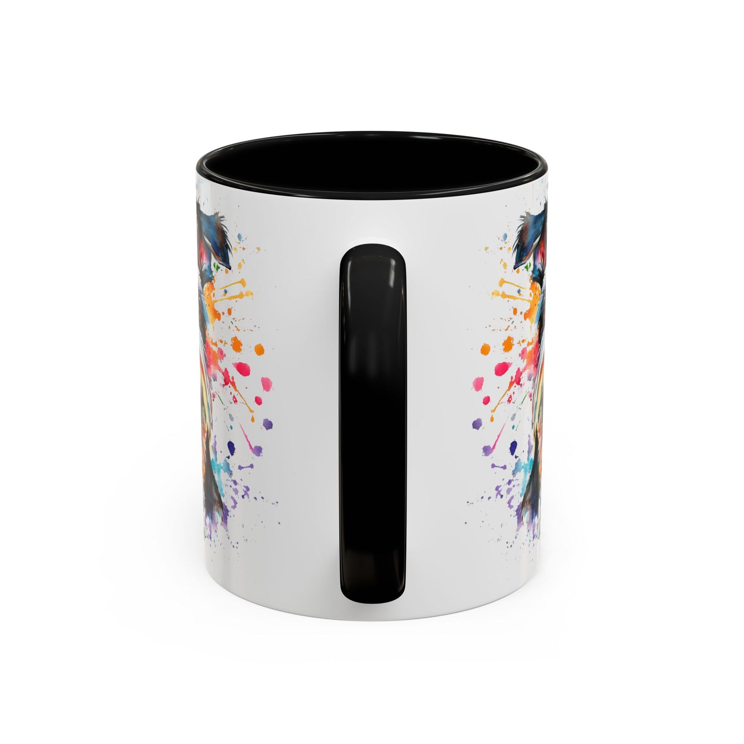 Schnauzer Colourful Personalized Accent Mugs, 11oz