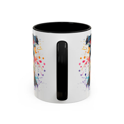 Schnauzer Colourful Personalized Accent Mugs, 11oz