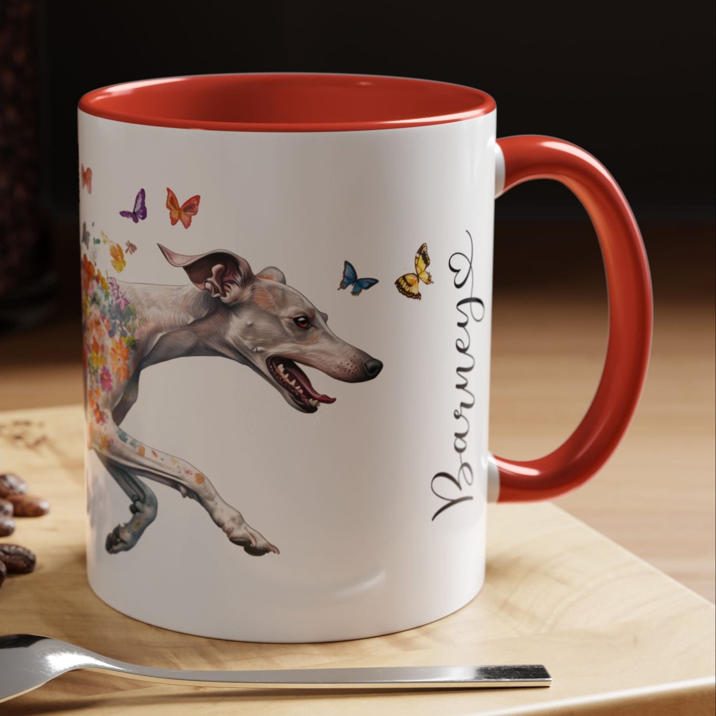 Whippet Personalized Accent Mugs, 11oz