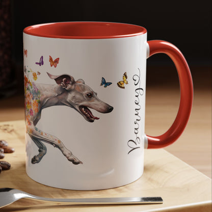 Whippet Personalized Accent Mugs, 11oz