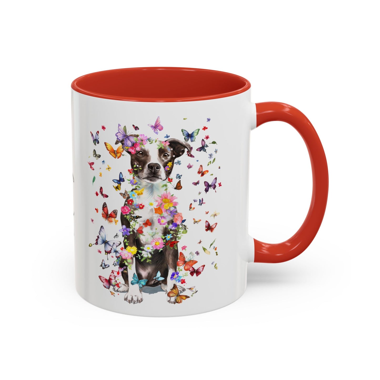 Box Terrier Personalized Colorful Accent Mugs, 11oz