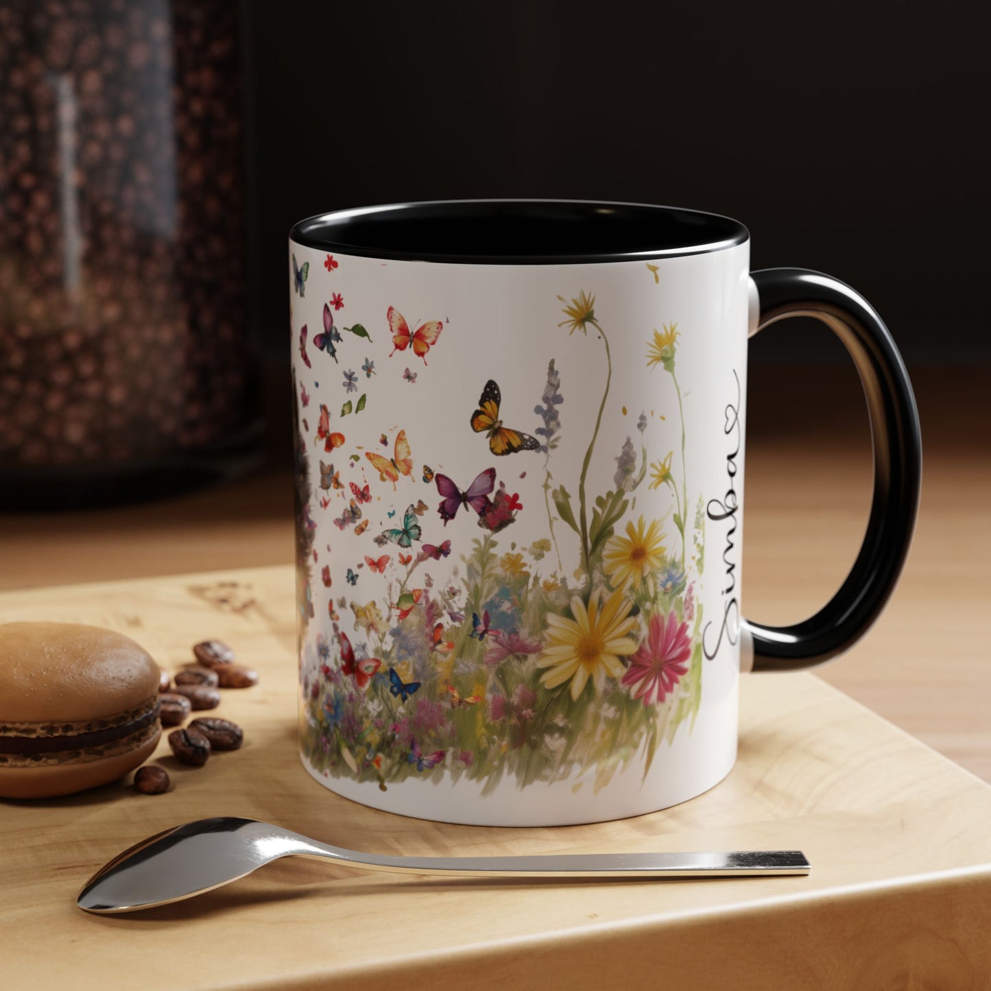 Schipperke #2 Personalized Accent Mugs, 11oz