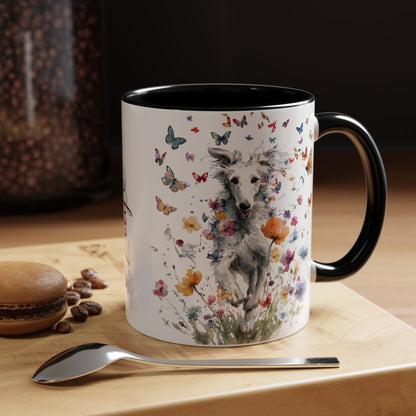 Silken Windhound #3 Personalized Accent Mugs, 11oz