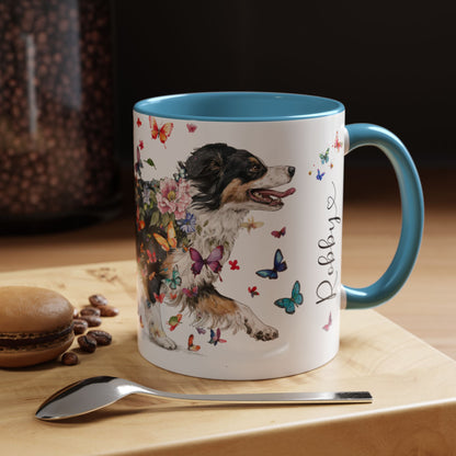 Australian Shepherd NBT #4 Personalized Accent Mugs, 11oz