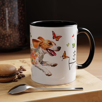 Beagle Personalized Accent Mugs, 11oz