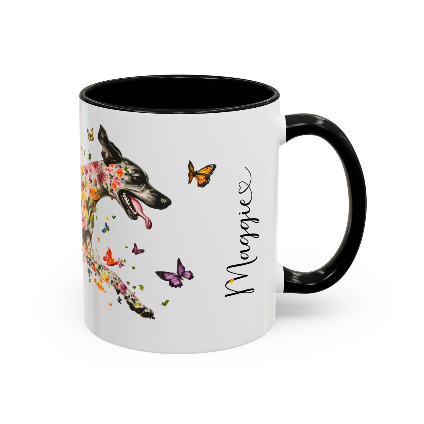 Great Dane Personalized Colorful Accent Mugs, 11oz