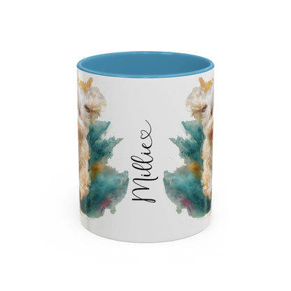 Maltese #2 Paint Colourful Personalised Accent Mugs, 11oz