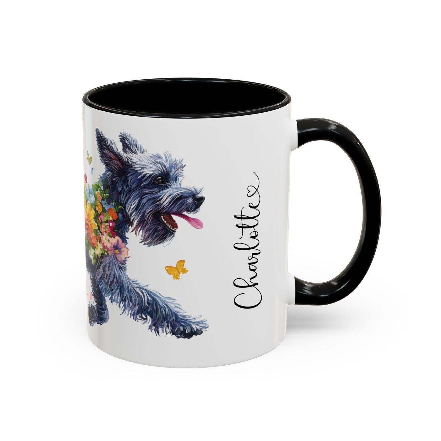 Giant Schnauzer Personalized Accent Mugs, 11oz