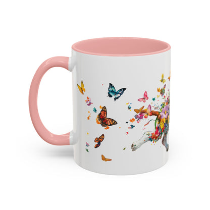Basset Hound #1 Personalized Accent Mugs, 11oz
