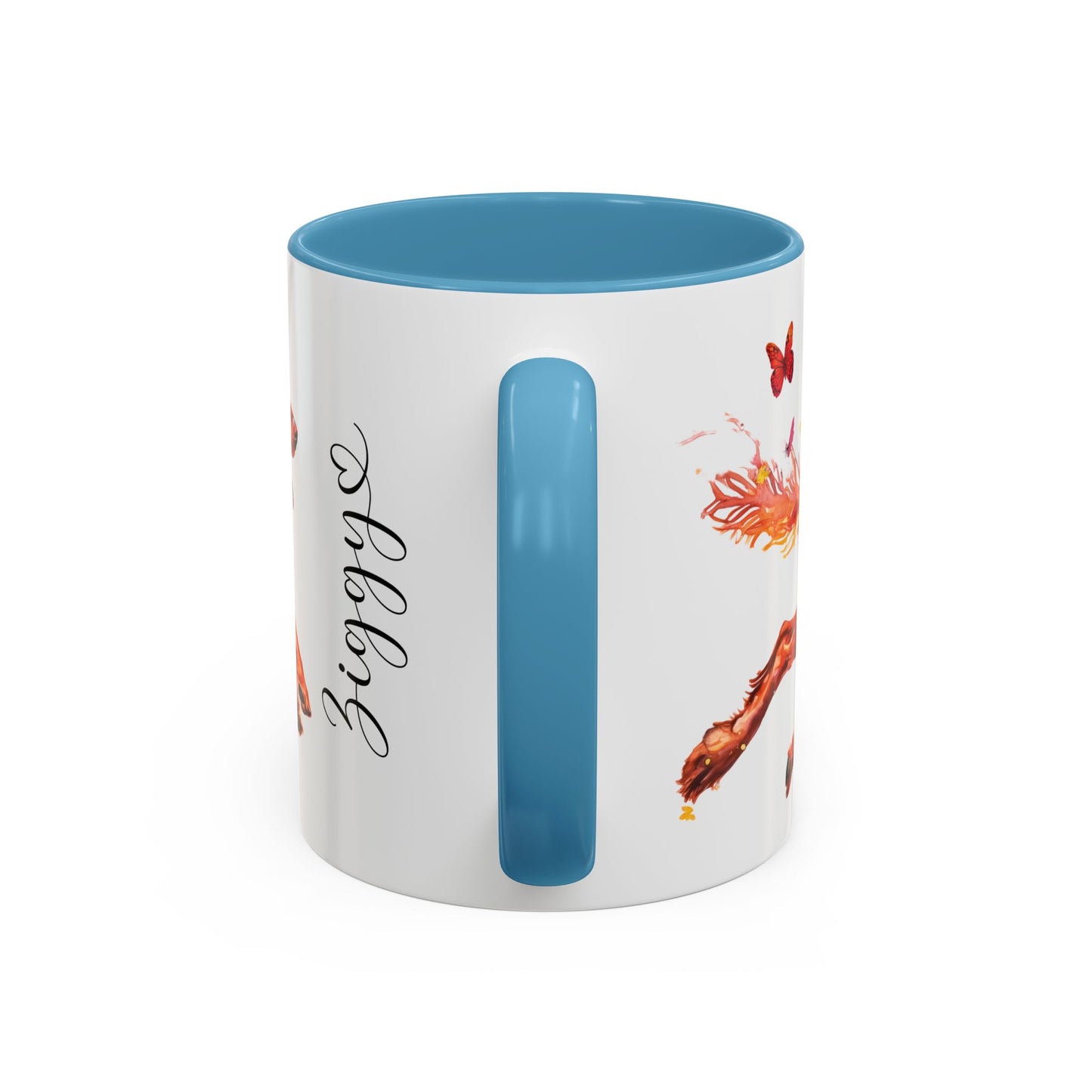 Irish Setter Personalized Accent Mugs, 11oz