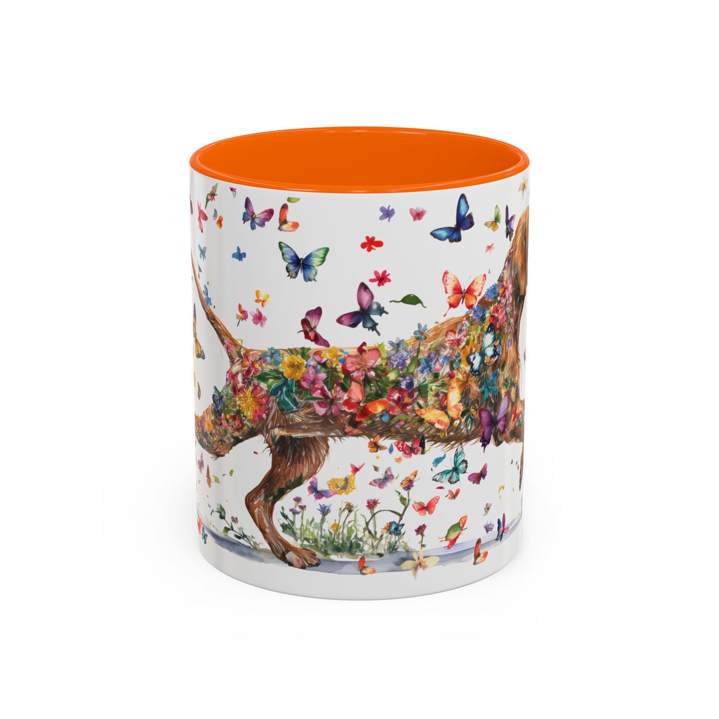 Wire Haired Vizsla Personalized Accent Mugs, 11oz