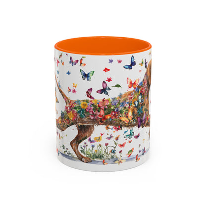 Wire Haired Vizsla Personalized Accent Mugs, 11oz