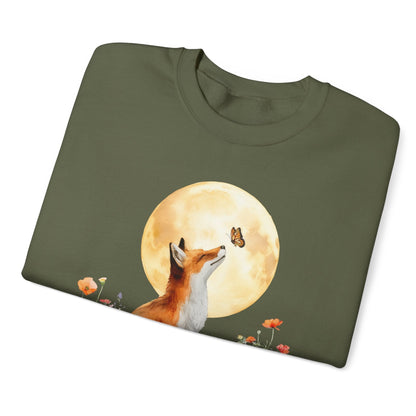 Fox & Butterfly #2 Unisex Sweat Shirt.