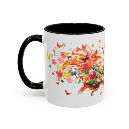 Papillon Personalized Accent Mugs, 11oz