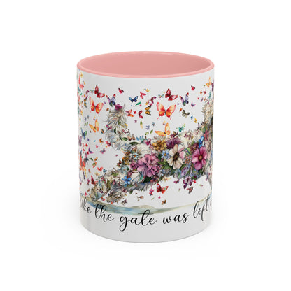 Golden Doodle #2 "Live like the gate was left open" Accent Mugs, 11oz