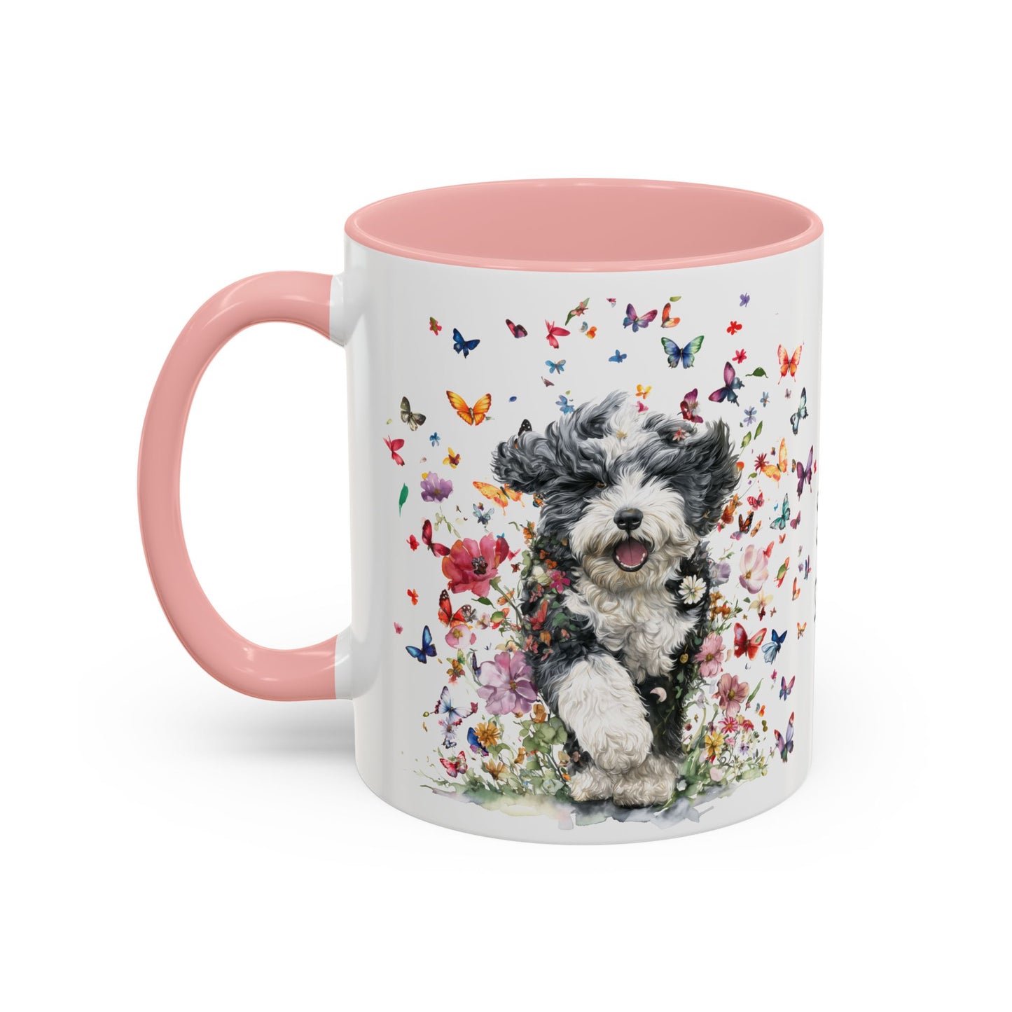Bernedoodle #2 Personalized Accent Mugs, 11oz