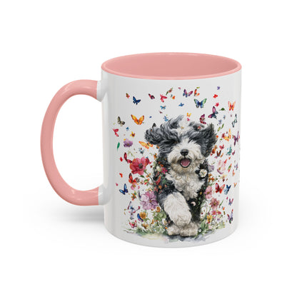 Bernedoodle #2 Personalized Accent Mugs, 11oz