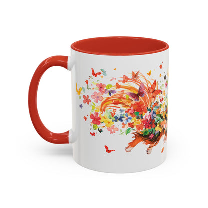 Papillon Personalized Accent Mugs, 11oz