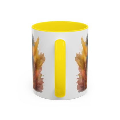 Maltese #2 Paint Colourful Personalised Accent Mugs, 11oz