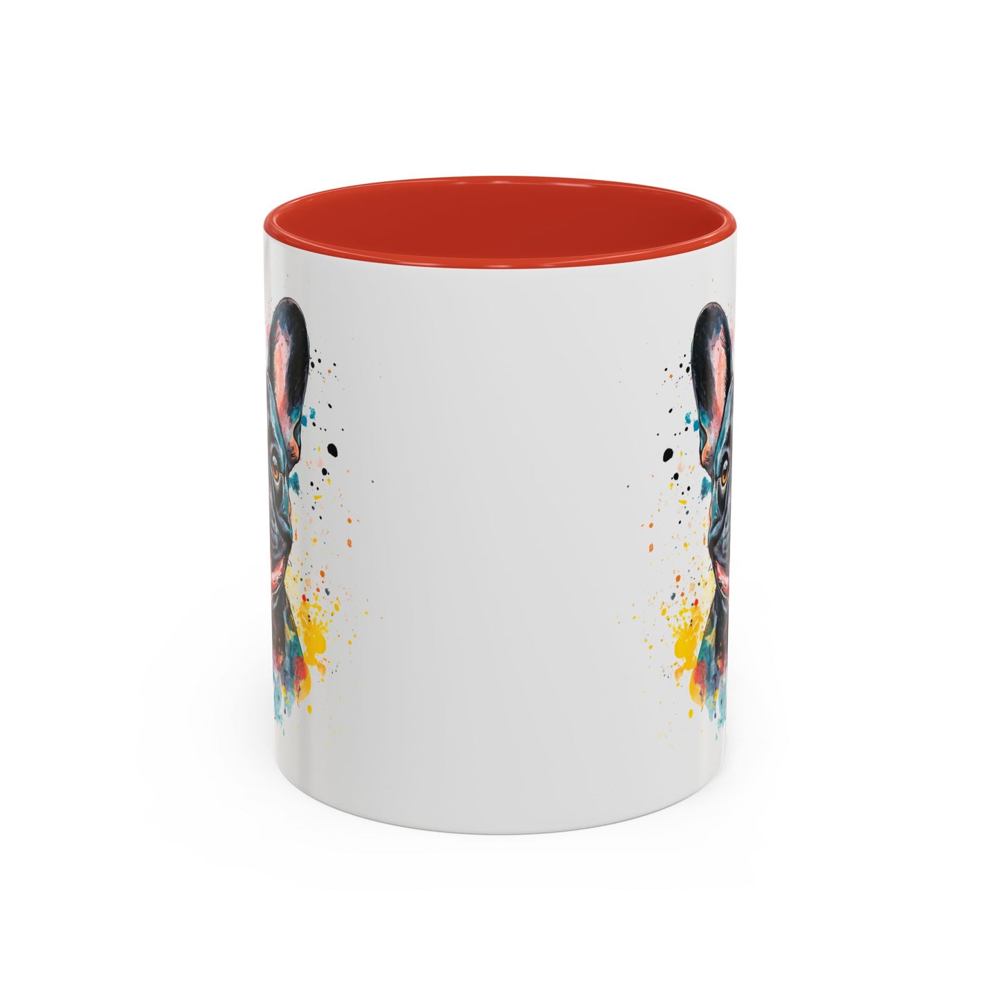 French Bulldog #1 Colourful Personalized Accent Mugs, 11oz