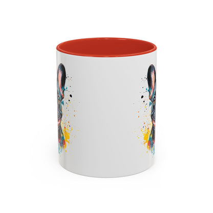 French Bulldog #1 Colourful Personalized Accent Mugs, 11oz