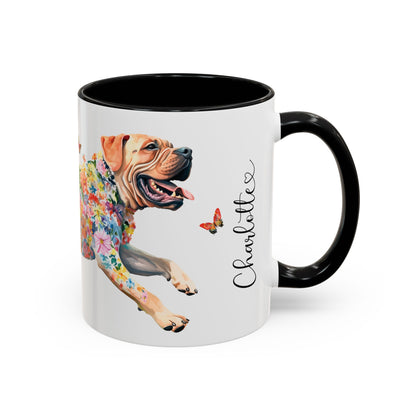 English Mastiff Personalized Accent Mugs, 11oz