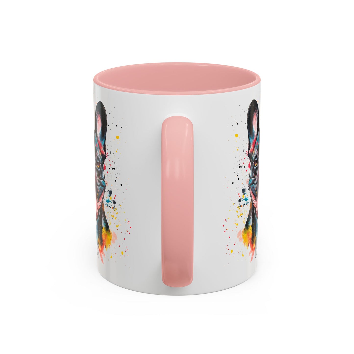 French Bulldog #1 Colourful Personalized Accent Mugs, 11oz