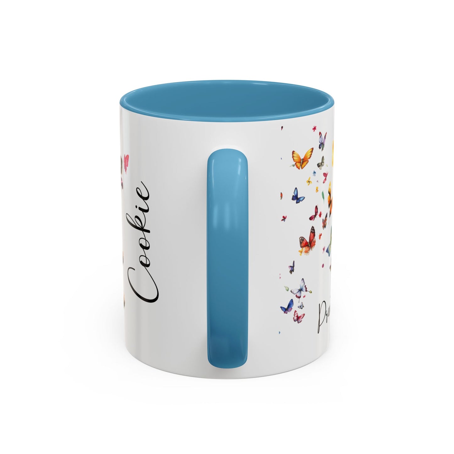 Poodle #1 - Practically Pawfect in every way. Personalised Colorful Accent Mugs, 11oz