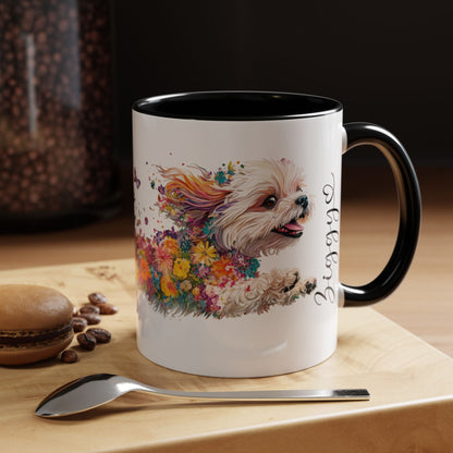 Shih Tzu Personalized Accent Mugs, 11oz