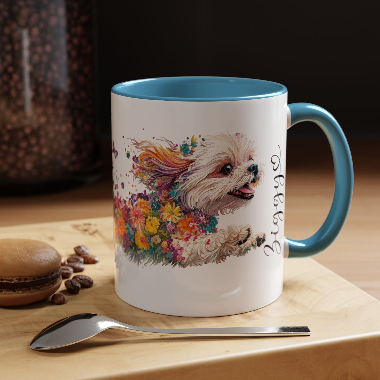 Shih Tzu Personalized Accent Mugs, 11oz