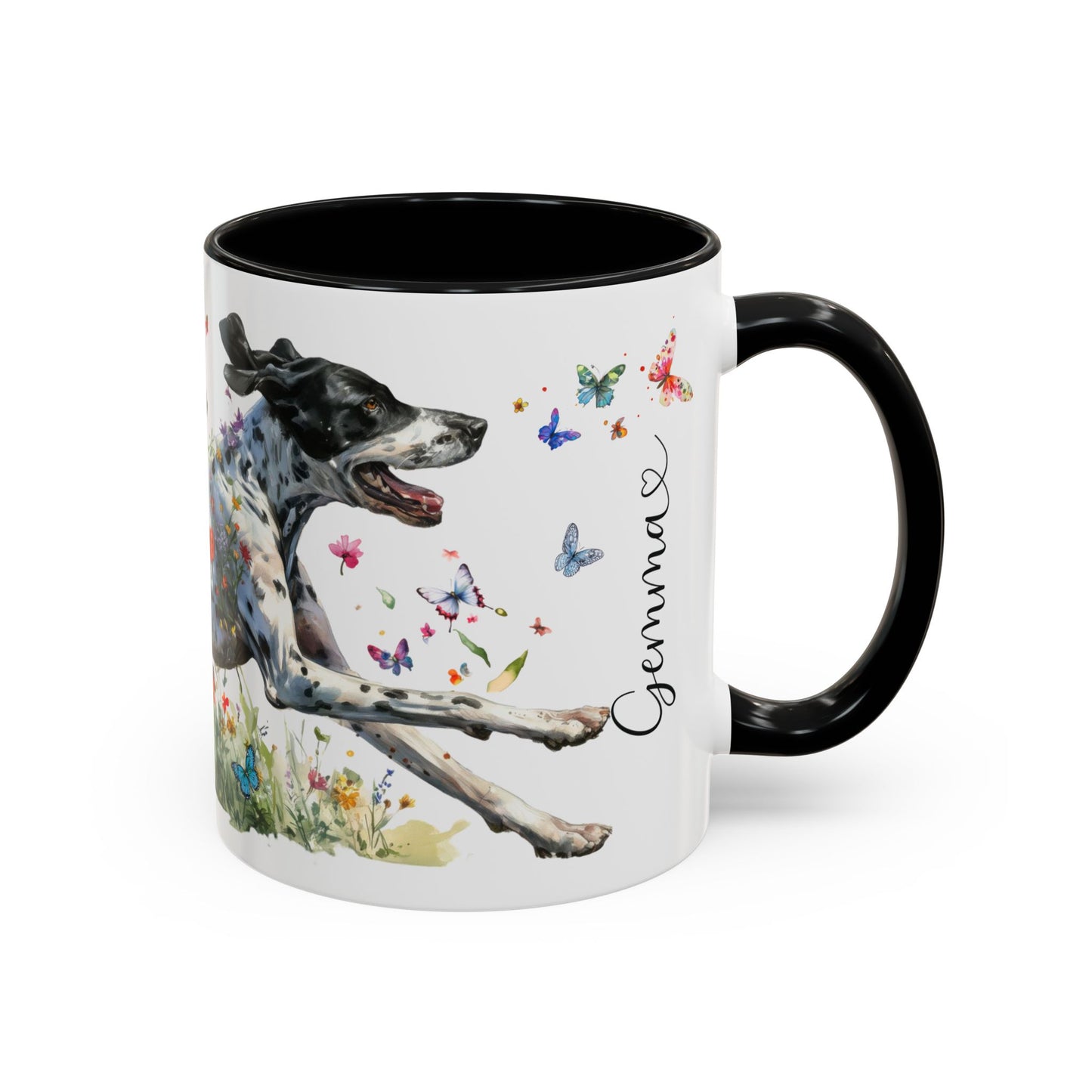 English Pointer #1  Personalized Accent Mugs, 11oz