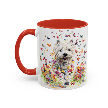 West Highland Terrier #2 Personalized Accent Mugs, 11oz
