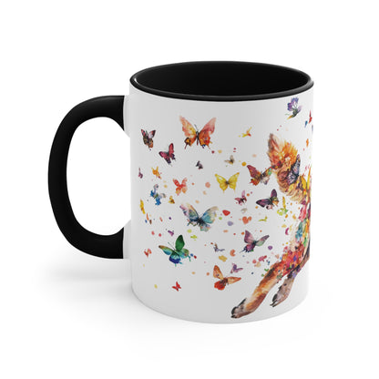 German Shepherd Colorful Accent Mugs, 11oz