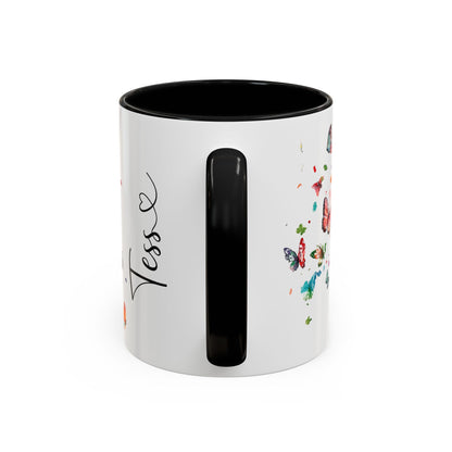 Portugese Water Dog Personalized Accent Mugs, 11oz
