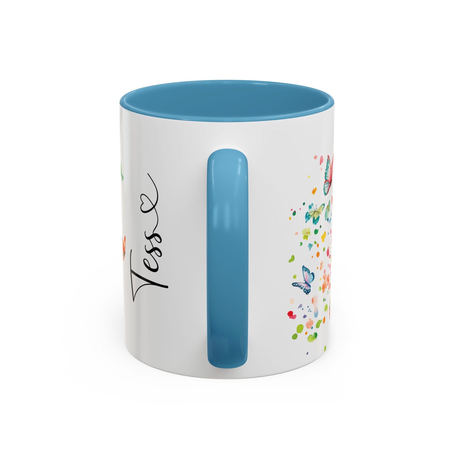 White Boxer Personalized Accent Mugs, 11oz