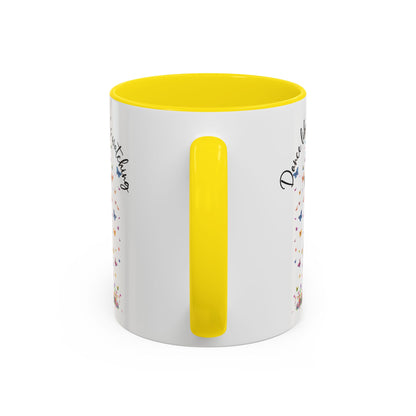 Schipperke "Dance like nobody's watching" personalized colourful Mugs, 11oz