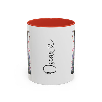 British Blue Cat #1 Personalized Accent Mugs, 11oz