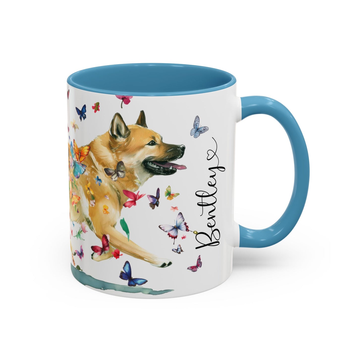 Wheaten Buhund Personalized Accent Mugs, 11oz