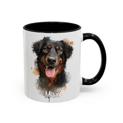 Hovawart #4 Colourful Personalized Accent Mugs, 11oz
