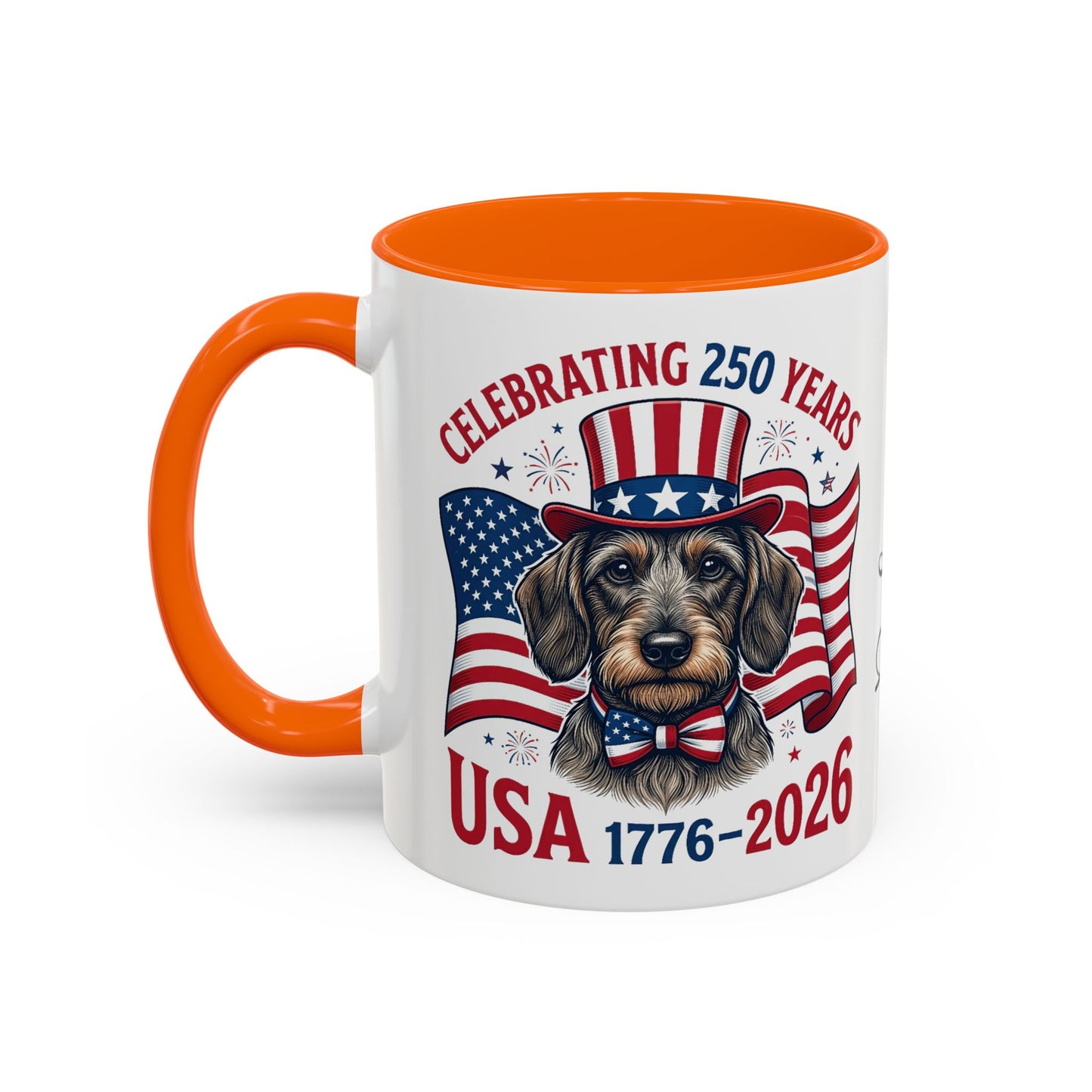 Dachshund #2 - 250th Celebration Personalised  Accent Mugs, 11oz & 15oz
