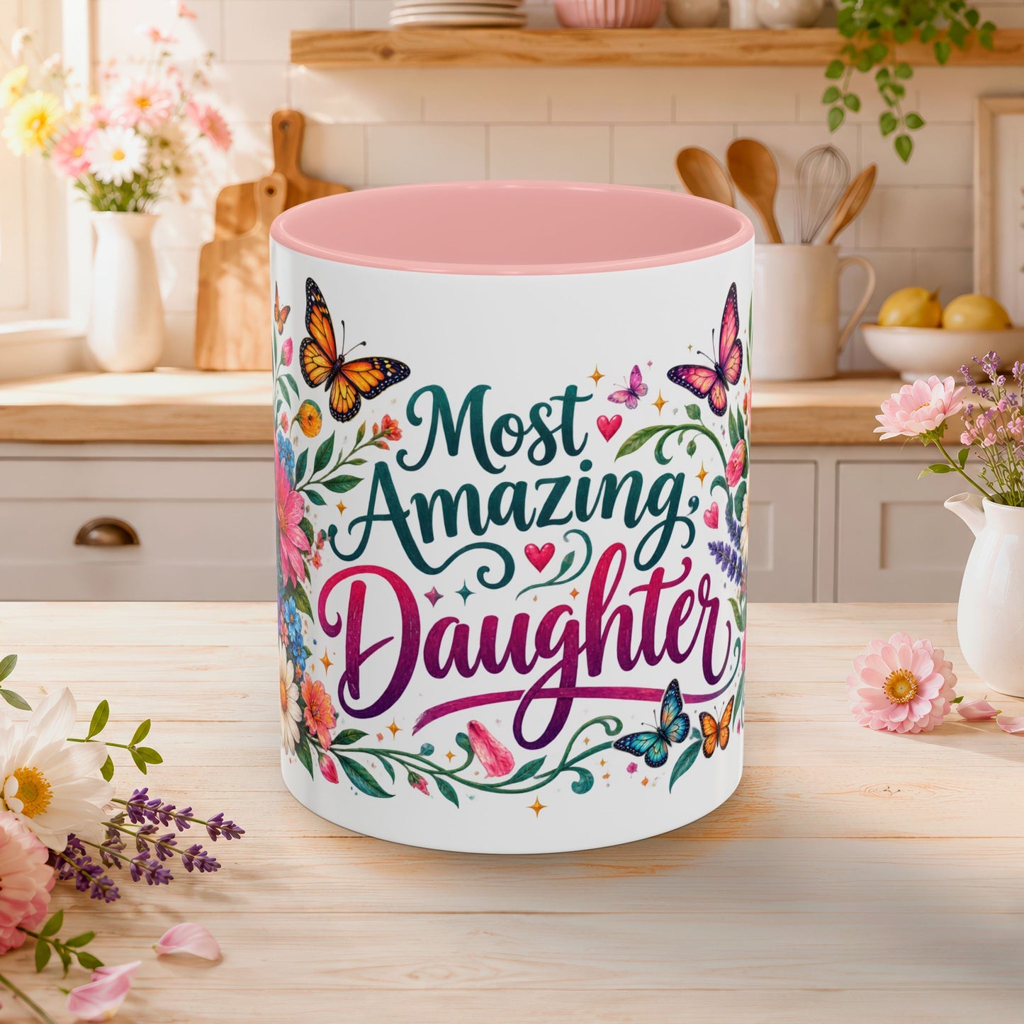 Most amazing daughter, 11oz  accent mug