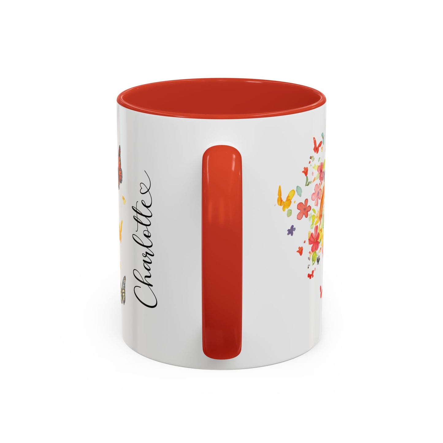 Papillon Personalized Accent Mugs, 11oz