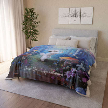Shih Tzu #1 Dancing Mystical Forest Personalised Blanket