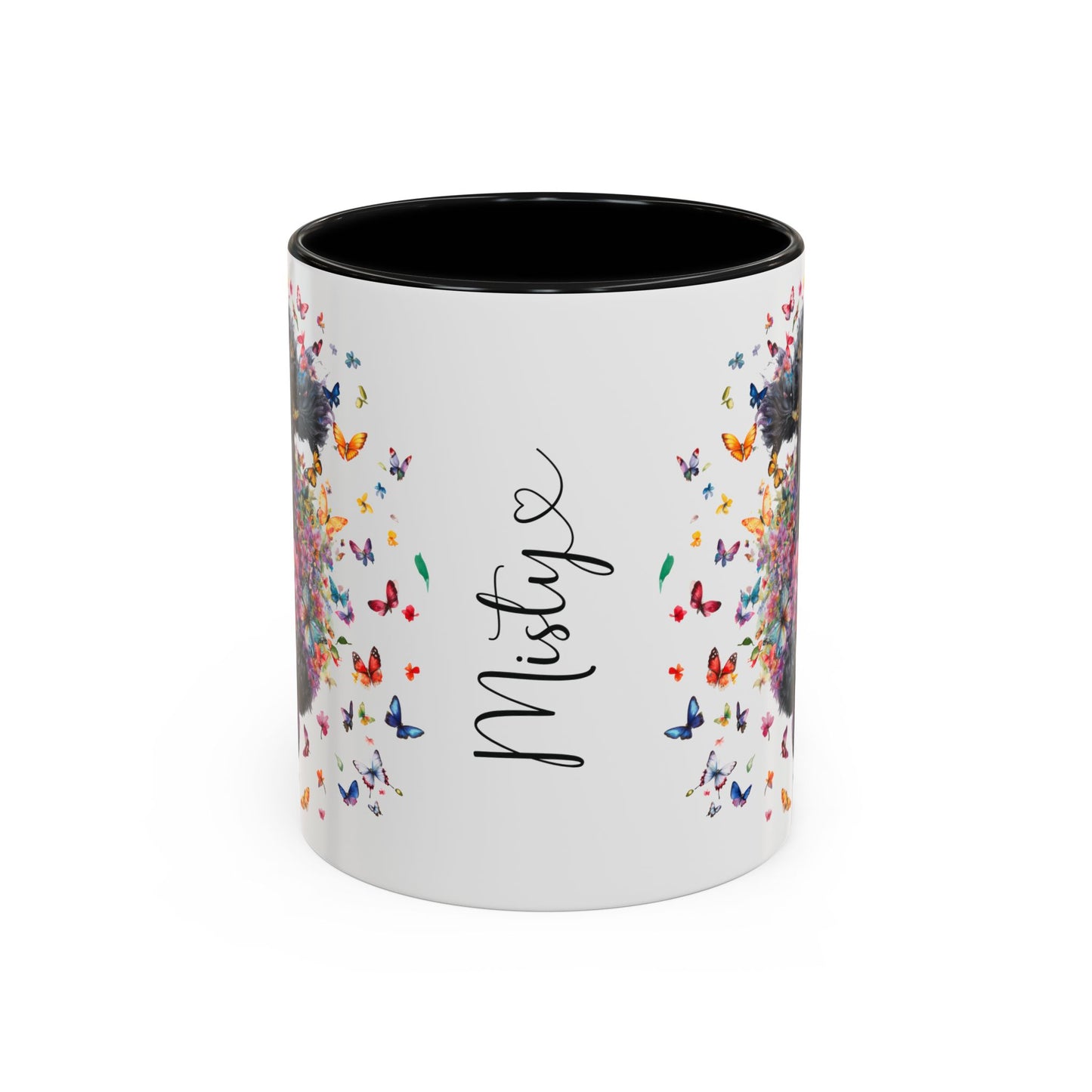 Poodle #5 Personalized Accent Mugs, 11oz
