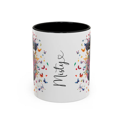 Poodle #5 Personalized Accent Mugs, 11oz