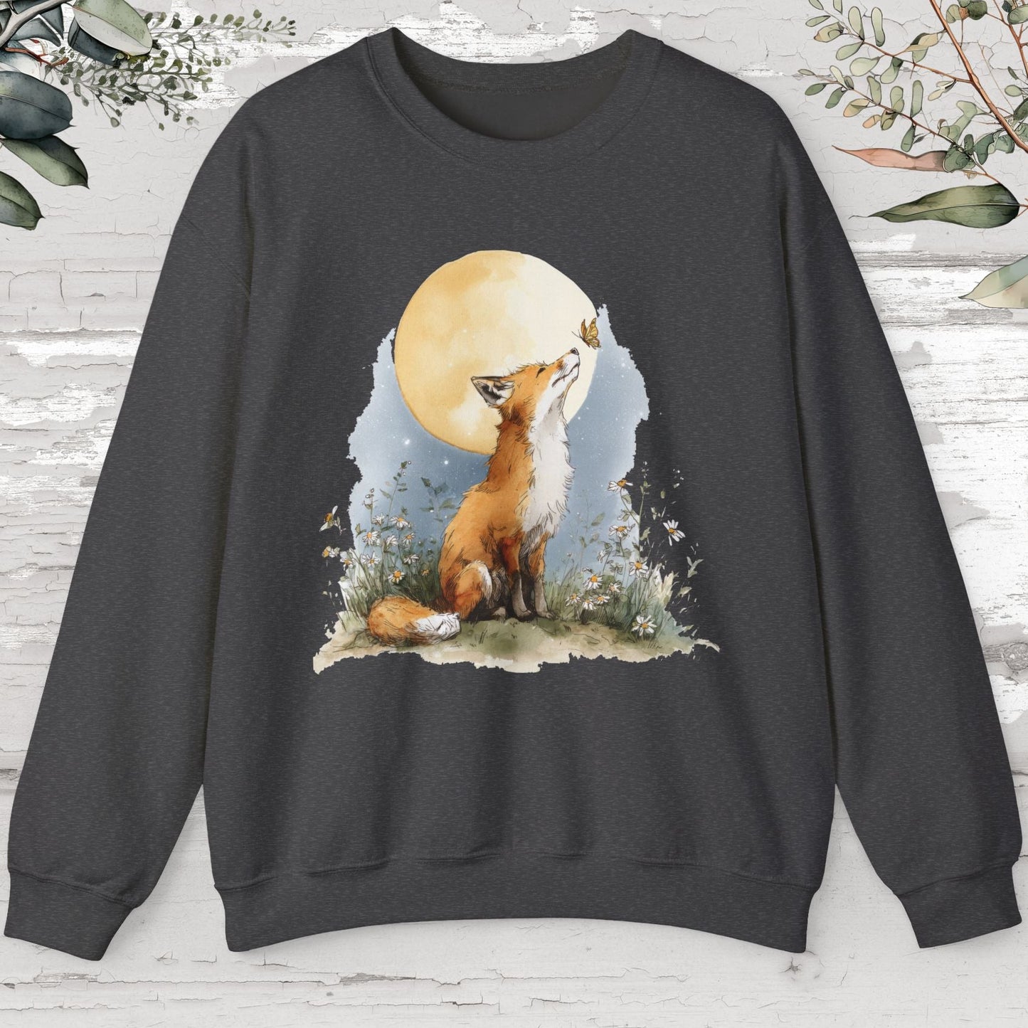 Fox & Butterfly #3 Unisex Sweat Shirt.