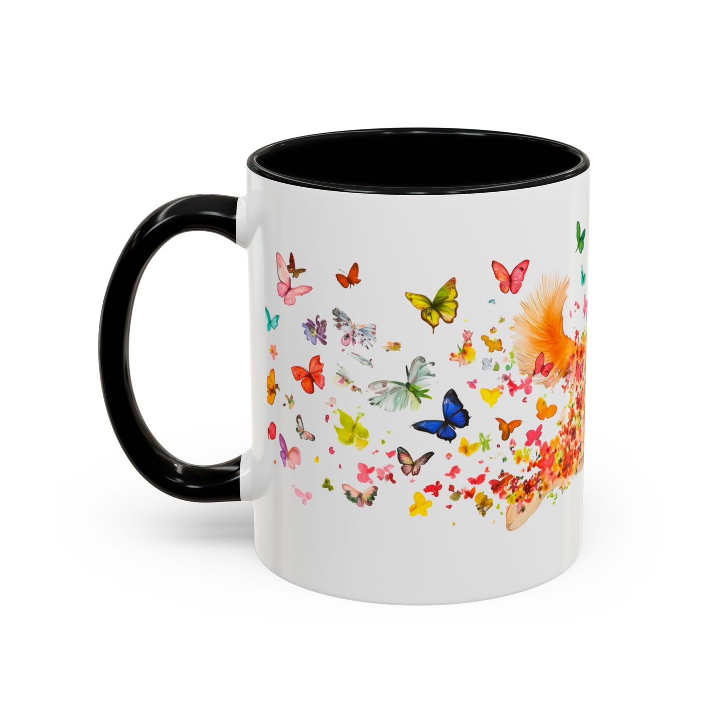 Shiba Inu Personalized Colorful Accent Mugs, 11oz