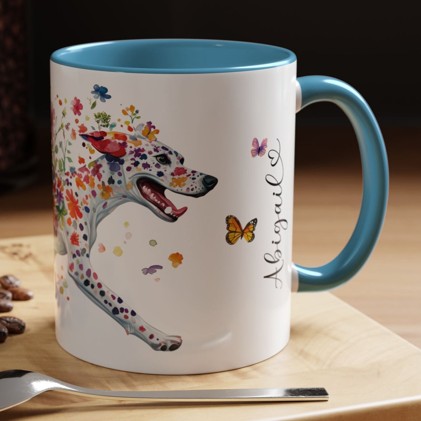 Dalmatian Personalized Accent Mugs, 11oz