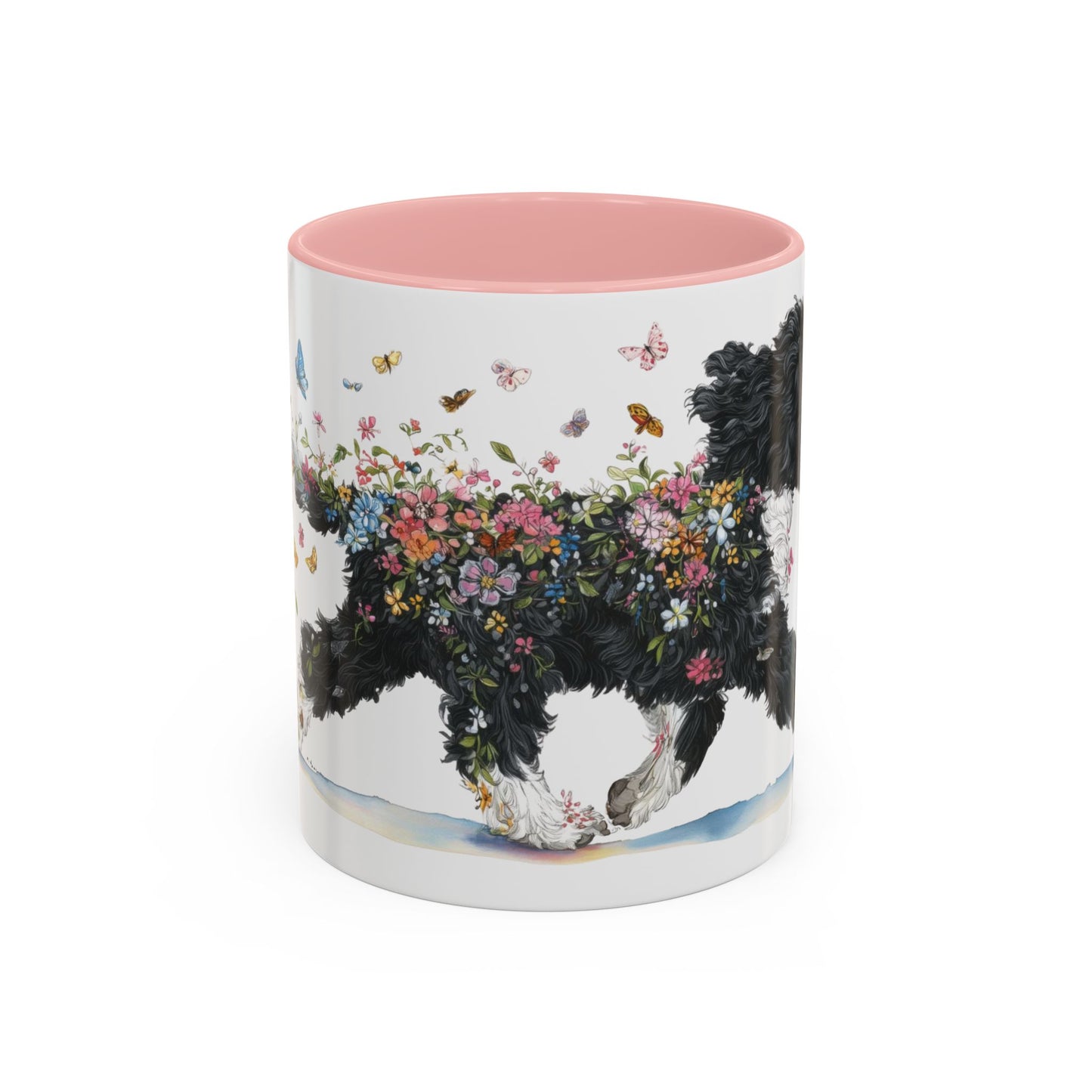 Portuguese Water Dog #2 Personalized Accent Mugs, 11oz