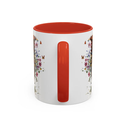 Border Collie #5 Personalized Accent Mugs, 11oz
